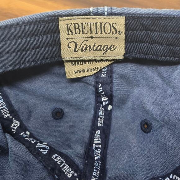 Kbethos Distressed "Born Free" Blue Arrrow Stiched Women's Adult Hat - Picture 7 of 7